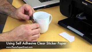 Using Self Adhesive Clear Sticker Paper [upl. by Ahsienyt]