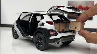 Unboxing Super Realistic Hyundai Kona SUV 118 Scale Diecast Car [upl. by Leuname]