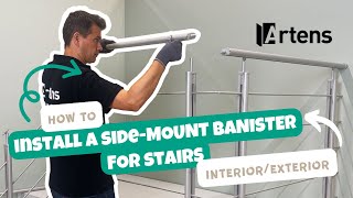 🛠 TUTO  Installer un garde corps ALYA latéral en aluminium pour escalier intérieurextérieur [upl. by Sproul51]