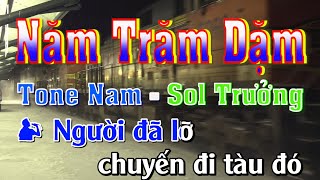 Năm Trăm Dặm  Karaoke Tone Nam [upl. by Jeri56]