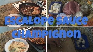 Recette 4  Escalopes de poulet à la crème de champignons [upl. by Golding]