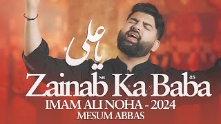 Zainab Ka Baba  Mesum Abbas  21 Ramzan Noha 2024  New Mola Ali Noha [upl. by Syhr763]