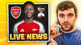 Arsenals AGREEMENT TO SIGN Raheem Sterling  Transfer Deadline Day Live [upl. by Goody]