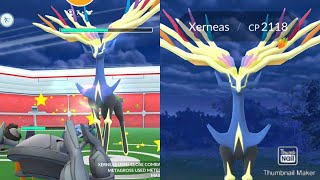 Catching Xerneas in Pokemon Go [upl. by Odelle60]