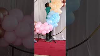 Simple balloon decoration ideas  balloon DIY decoration   butterfly  ring decoration [upl. by Karlens]