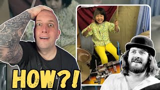 8 YearOld Drummer Yoyoka Plays Good Times Bad Times LED ZEPPELIN  John Bonham Reincarnated [upl. by Baudin]