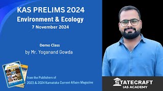 KAS Prelims 2024  Environment amp Ecology FREE Class by Yoganand Gowda [upl. by Doubler]