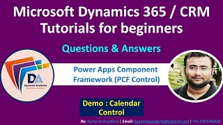 PCF Control Dynamics 365 Tutorial  PowerApps component framework Step by Step [upl. by Rednijar]