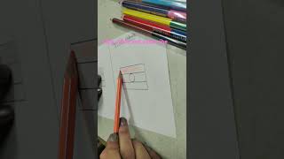 How to draw pencil and pencils colour drawingviralvideoviralshort shortsvideo shorts art [upl. by Briny]