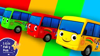 10 Little Buses  Wheels on the bus 3D Vehicle 🚌Wheels on the BUS Songs 🚌 Nursery Rhymes [upl. by Setiram]