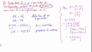 A Proof about Eigenvectors [upl. by Illil620]