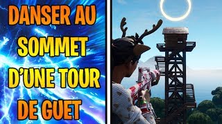 DANSER AU SOMMET DUNE TOUR DE SURVEILLANCE DES INCENDIES FORTNITE  DÉFI SEMAINE 5 SAISON 7 [upl. by Reger]