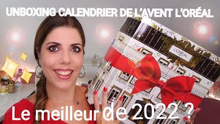 UNBOXING Calendrier de lavent LOREAL le meilleur de 2022 [upl. by Eniarol146]