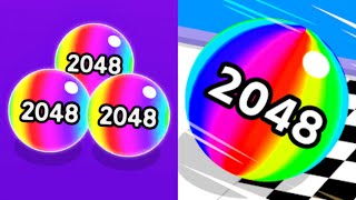 Ball Run 2048 vs 2048 Merge Number  All Level Gameplay AndroidiOs Mobile GameEsc31 [upl. by Adiahs]