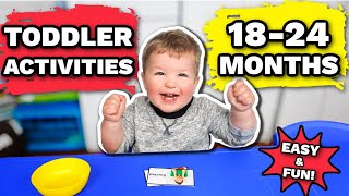 FUN amp EASY ACTIVITIES FOR 1824 MONTHS  Developmental Toddler Activities 1824 Months [upl. by Linders]