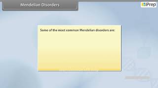 Mendelian Disorders II  Principles of Inheritance and Variation  Biology  Class 12th iPrep [upl. by Jasun]