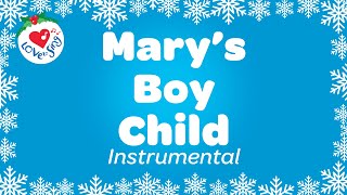 Marys Boy Child Karaoke 🎄 Instrumental Christmas Song with SING ALONG Words 🎅 2022 [upl. by Ahcire849]