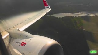 POWERFUL ROAR Norwegian 737800 Morning Takeoff from Gothenburg Landvetter [upl. by Airbmak533]