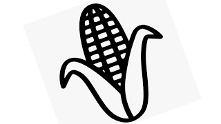 corn drawing for beginners easy  trending [upl. by Dorina]