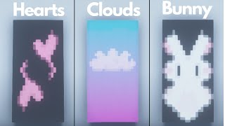 Minecraft 12 Cool Banner Designs 11 Tutorial [upl. by Akemahs]