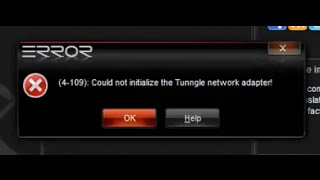 How To Solve 4109 Could not Initialize the Tunngle Network Adapter Error 2014 [upl. by Galer]