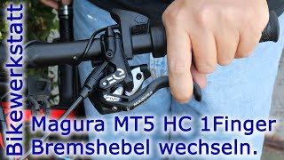 Magura MT5 Bremsgriff auf HC 1Fingerhebel wechseln [upl. by Korfonta]