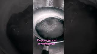 Science practical evaporation crystallization [upl. by Enyale]