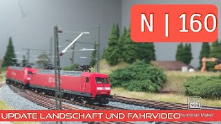 Modeleisenbahn Spur N  Landschaft und Fahrvideo  Märklin CS3  Eisenbahn Anlage digital  Zug [upl. by Eerehs]