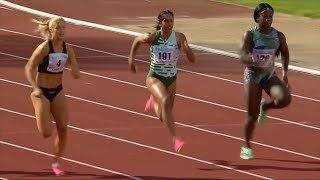 Shanti Pereira  100m AFinal Folksam Grand Prix Malmö Sweden 05 Aug 2023 [upl. by Llecrup]