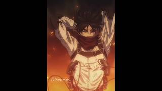 Aot season 4 last scene Let the world burnaot mikasa eren edit attackontitanedit [upl. by Annayr]