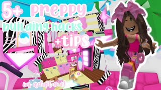 🐣  🐾 5 PREPPY BUILD HACKS 💕 and tips 🐆  in adopt me  🤭 preppyroblox ⭐️ [upl. by Qifar]