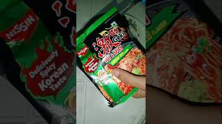 Nissin Geki Hot amp Spicy Korean Veg Noodles 🥵 shorts noodles koreanfood [upl. by Lemcke]