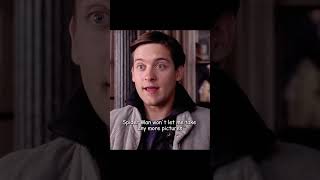 Peter Parker Get Firedfyp fy spiderman spiderman2 tobeymaguire super hero [upl. by Thurston]