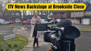 Brookside Close behind the scenes for ITV News 2023  Brookside is Back [upl. by Letha]