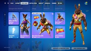 FORTNITE EASTER BUNNY SHOP APRIL 1ST FORTNITE ITEM SHOP [upl. by Hsiekal765]