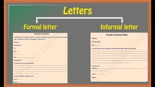 How to write letters  Formal letter  Informal letter [upl. by Nagn663]