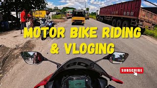 YAMAHA R15 V4 RIDER KI RIDING AND VLOGING✨😱🏍️👀 [upl. by Gokey]