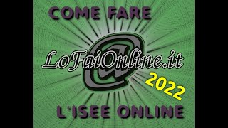 Come Fare lIsee 2022 Online da Soli  Tutti i Passaggi [upl. by Mela]