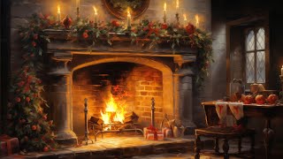 Beautiful Christmas Ambience🎄Relaxing Christmas Music🔥 Cozy Christmas Fireplace [upl. by Kirsti]