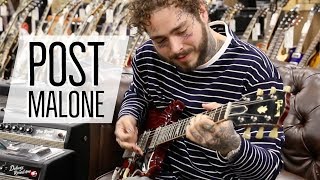 Post Malone at Normans Rare Guitars  1964 Gibson SG Standard [upl. by Tybie468]