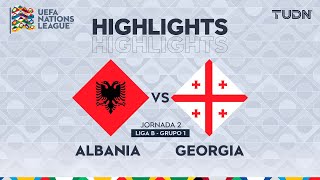 HIGHLIGHTS  Albania vs Georgia  UEFA Nations League 2024  TUDN [upl. by Ahsotal271]