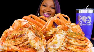 2x SPICY DUNGENESS CRAB  SNOW CRAB LEGS  SEAFOOD BOIL MUKBANG [upl. by Uile]