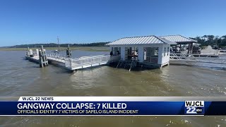 Coroner identifies 7 victims from Sapelo Island gangway collapse [upl. by Aselehc812]