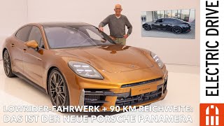 DAS ist der neue Porsche Panamera Turbo eHybrid Lowrider Fahrwerk und 90 km elektrische Reichweite [upl. by Esirehc]