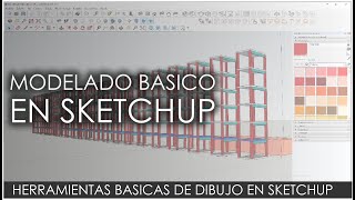 TUTORIAL 02  HERRAMIENTAS BASICAS EN SKECTHUP MODELAR DESDE CERO [upl. by Cecilio]