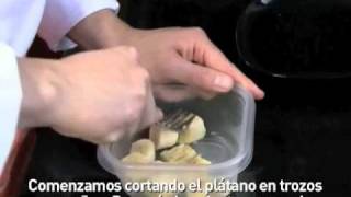 Mouse de Platano para Bebés  Recetas fáciles para bebés y niños [upl. by Elenaj]