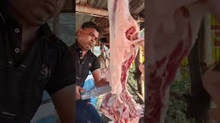 আজকে এই গরমে খাসির মাংস নিলাম দেশি খাসি yutubeshorts mutton [upl. by Solrak]