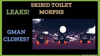 Skibid Toilet Morphs Leaks GMAN CLONES [upl. by Marney]