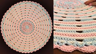 Crochet BIG DOILY with Scalloped Edge [upl. by Llebana954]