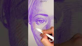 Drawing ASMR With Procreate  iPad  Vibrant Colors art drawing ipad portraitdrawing style [upl. by Sira]